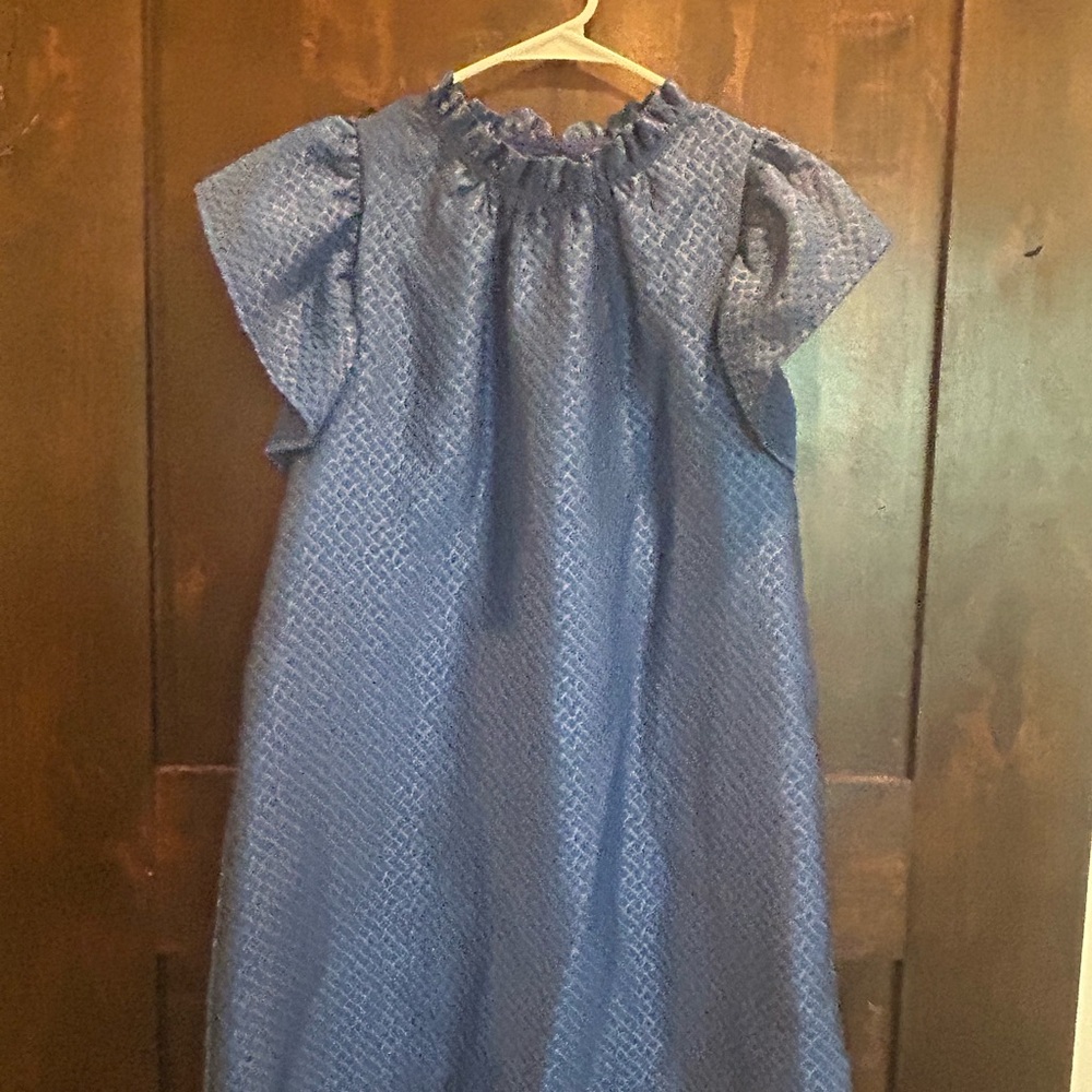 THML Royal Blue Textured Dress